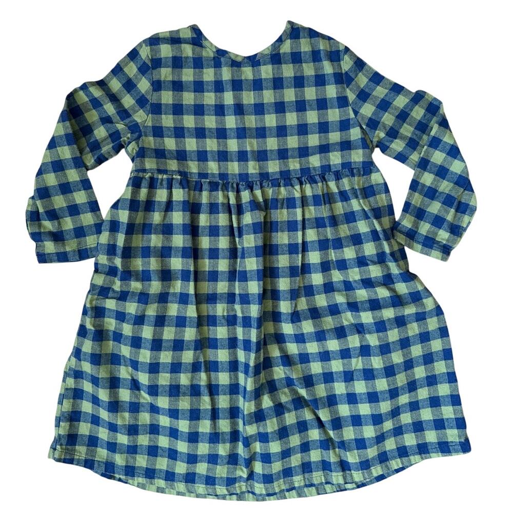 it was Sunday Girls Blue & Green Cotton Flannel Dress Size 4-5